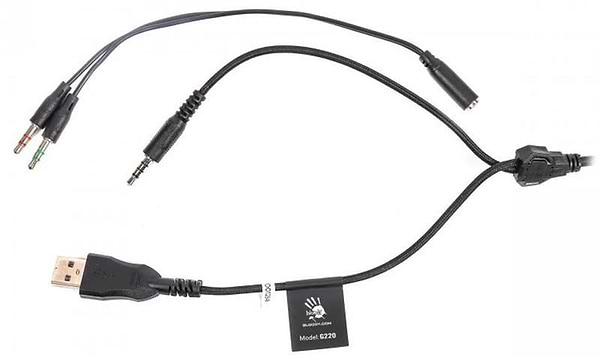 Фото - Гарнитура проводная игровая Bloody G220 Black