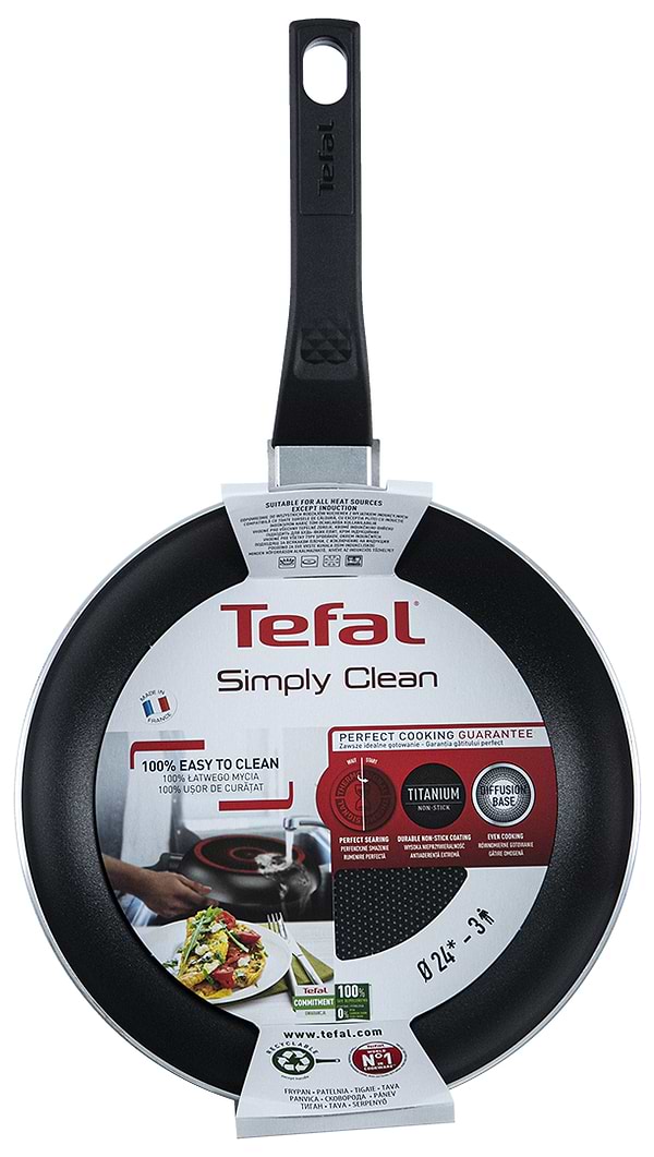 Сковорода універсальна Tefal B5670453 Simply Clean 24 см купити - ціна ...