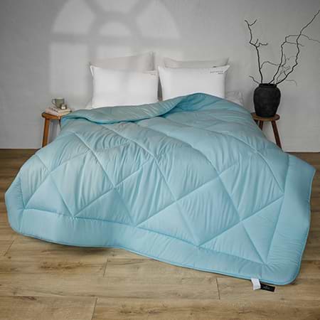 Ковдра всесезонна двоспальна євро MirSon №1655 Eco Light Blue 220x240 см (2200002652629)