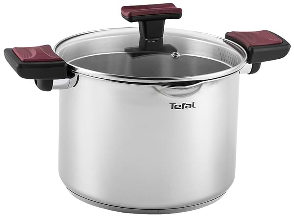 Фото - Набор посуды Tefal G723SA74 Cook&Clip 10 пр кастрюли 22см (6,1 л)/24 см (5,0 л)/20 см (2,9 л)/18 см (2,0 л), ковш16 см (1,5 л)