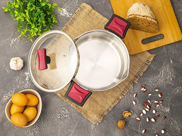 Фото - Набор посуды Tefal G723SA74 Cook&Clip 10 пр кастрюли 22см (6,1 л)/24 см (5,0 л)/20 см (2,9 л)/18 см (2,0 л), ковш16 см (1,5 л)