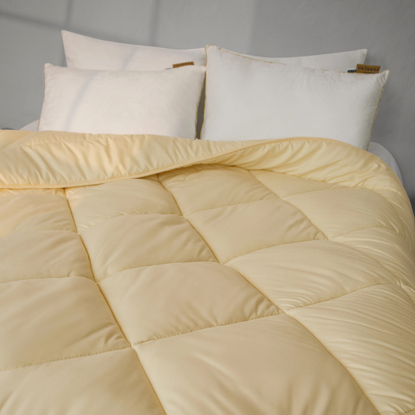 Фото - Одеяло всесезонное двуспальное евро MirSon №1657 Eco Light Krem 220x240 см (2200002652674)