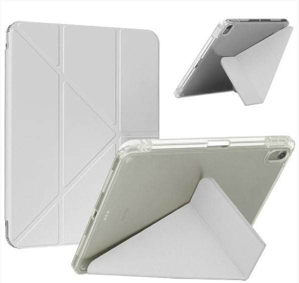 Чохол для планшета BeCover Ultra Slim Origami Transparent з кріпленням Apple iPad 10.9" (2022/2024)/iPad (А16) 2025 11" Gray (712939)