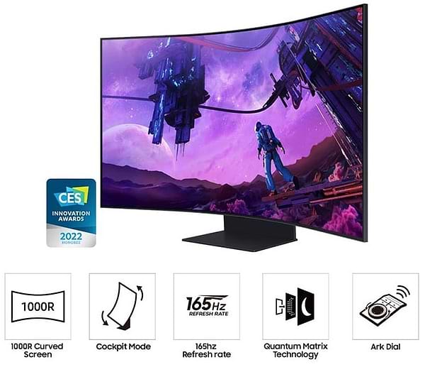 Фото - Монитор игровой Samsung Odyssey Ark (LS55BG970NIXCI)