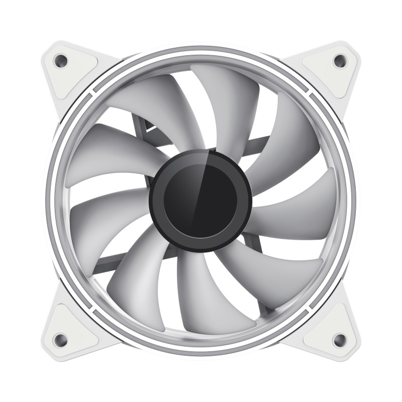 Фото - Корпусний вентилятор Gamemax FN-12Rainbow-Q-Infinity WT