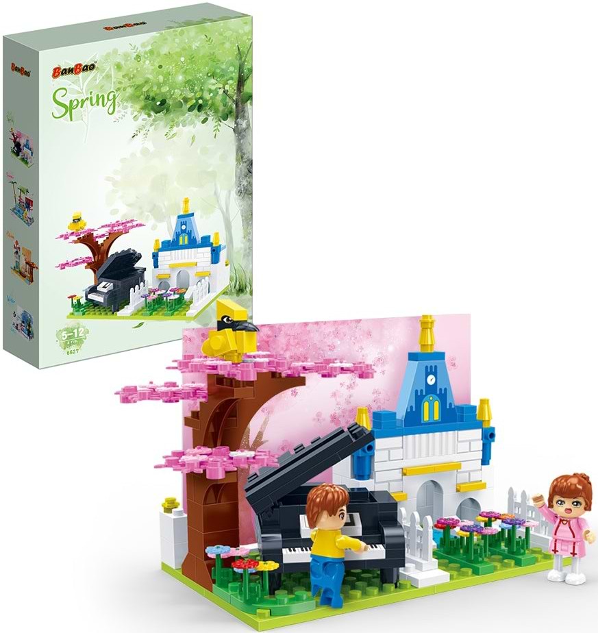 Пластиковий конструктор Banbao "Пори року" (212 елм.) Весна (6627)