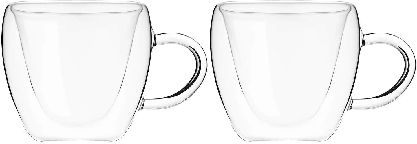 Уцінка - Набір чашок з подвійними стінками Ardesto 300 мл 2 шт. (AR2630GHL) #