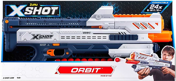 Фото - Бластер многозарядный ZURU X-Shot EXCEL CHAOS  New Orbit  (24 шарика) (36281R)