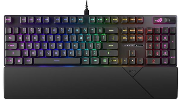 Фото - Клавиатура проводная игровая Asus ROG Strix Scope II RX Red EN/UK RGB Black (90MP0350-BKMA00)