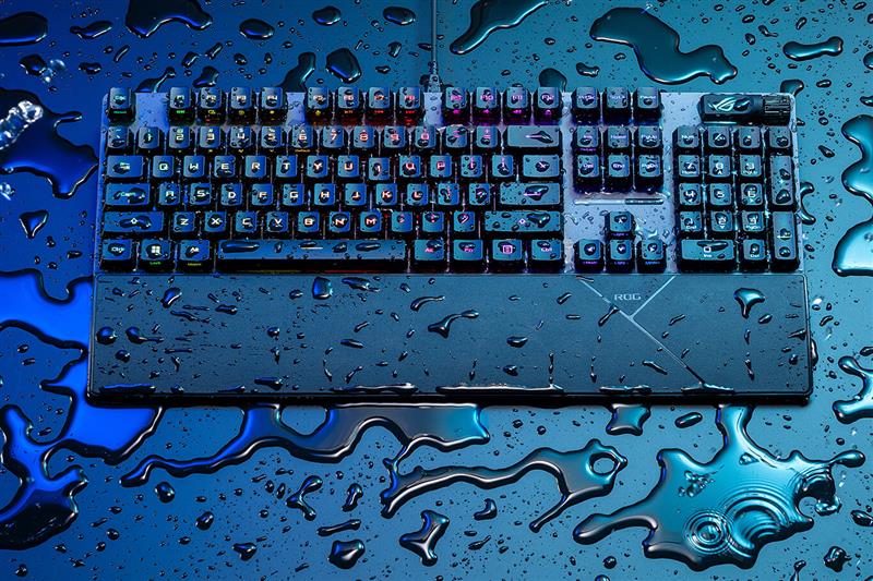 Фото - Клавиатура проводная игровая Asus ROG Strix Scope II RX Red EN/UK RGB Black (90MP0350-BKMA00)