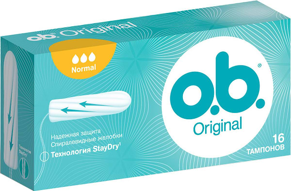Фото - Тампони гігієнічні o.b. Original Normal 16 шт. (3574660089318)