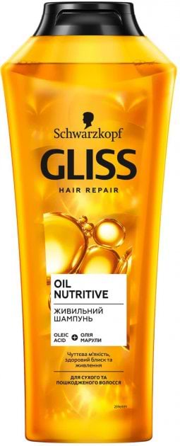 Шампунь жіночий Schwarzkopf Prof. Gliss Kur Oil Nutritive 400 мл (9000100549837) - Фото 1