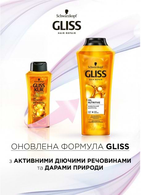Фото - Шампунь жіночий Schwarzkopf Prof. Gliss Kur Oil Nutritive 400 мл (9000100549837)