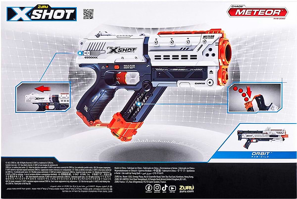 Фото - Бластер багатозарядний ZURU X-Shot EXCEL NEW CHAOS Meteor (12 кульок) (36282R)