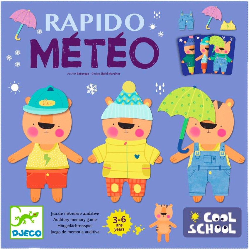 Настольная игра (3-4 года) Djeco "Рапидо Метео" (DJ08527)