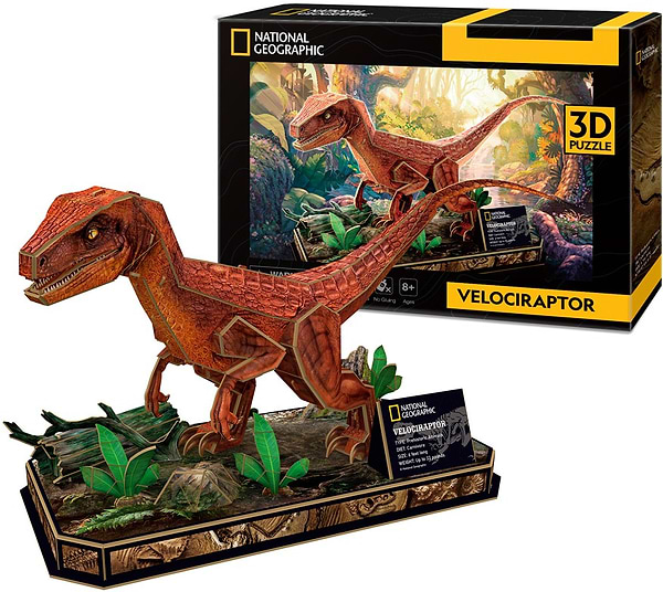 Фото - 3D пазлы Cubic Fun National Geographic Dino "Велоцираптор" (DS1053h)