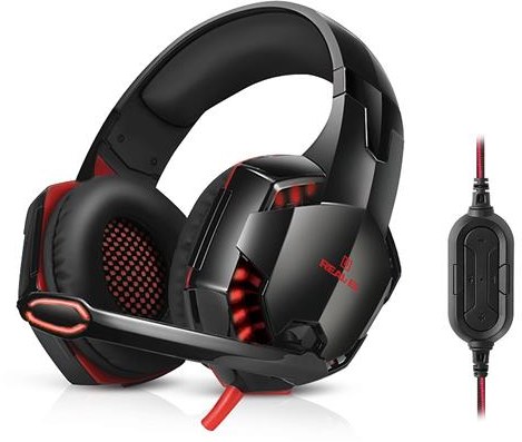 Фото - Гарнітура дротова ігрова REAL-EL GDX-8100 Black