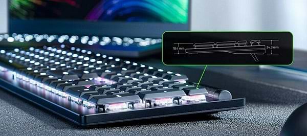 Фото - Клавіатура дротова ігрова Razer DeathStalker V2 Red Switch RU (RZ03-04500800-R3R1)
