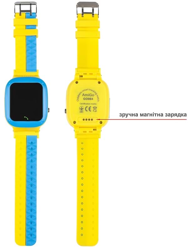Фото - Детские часы AmiGo GLORY GO004 Camera+LED Blue-Yellow