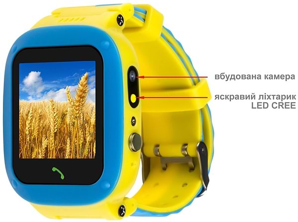 Фото - Детские часы AmiGo GLORY GO004 Camera+LED Blue-Yellow