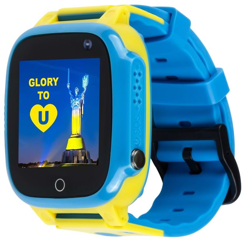 Дитячий годинник AmiGo GLORY GO008 GPS WiFi Blue-Yellow - Фото 1