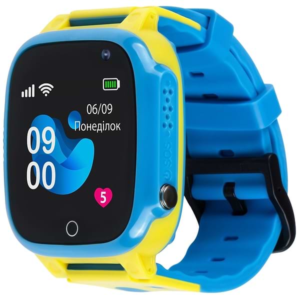Фото - Уценка - Детские часы AmiGo GLORY GO008 GPS WiFi Blue-Yellow