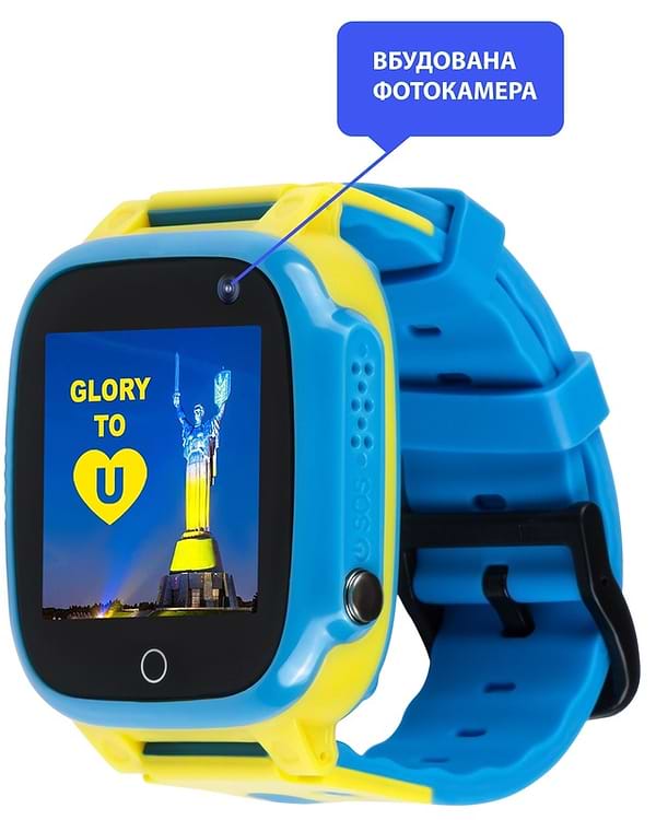 Фото - Уценка - Детские часы AmiGo GLORY GO008 GPS WiFi Blue-Yellow