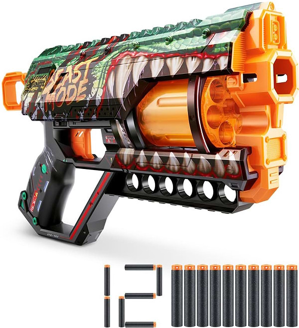 Фото - Бластер многозарядный ZURU X-SHOT Skins Griefer Beast Out (12 патронов) (36561A)