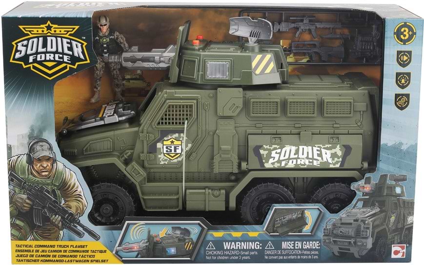 Игровая фигурка солдатики Chap Mei Игровой набор "Солдаты" TACTICAL COMMAND TRUCK PLAYSET/БОЕВАЯ МАШИНА (545121)