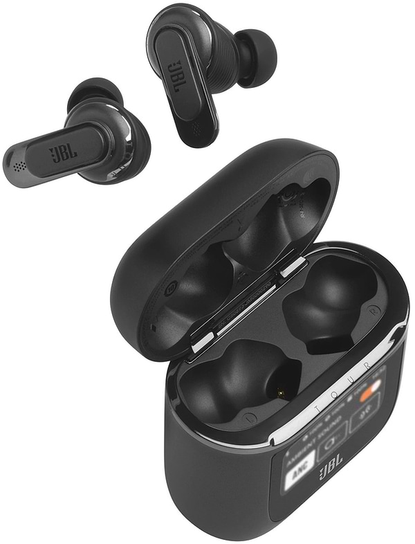 Фото - Навушники вкладиші бездротові TWS JBL Tour Pro 2 Black (JBLTOURPRO2BLK)