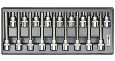 Набір торцевих голівок Whirlpower Hex 1/2" Н5-Н19 18 шт. (AN-SK56)