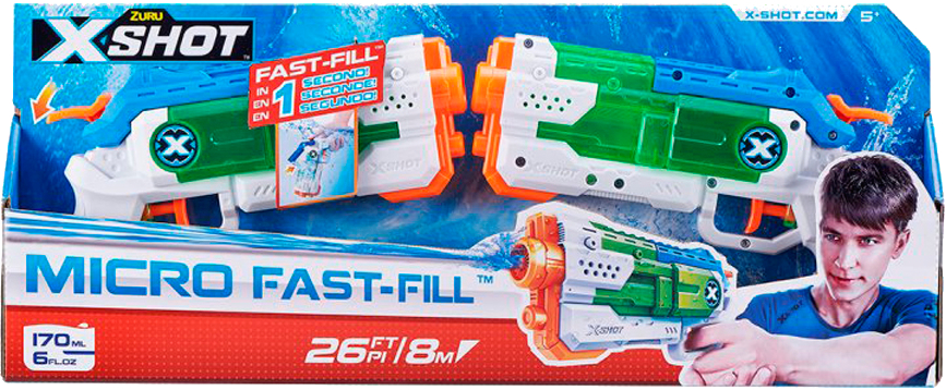 Водяний бластер
 ZURU набір (2шт.) X-Shot Warfare Fast Fill Small (56244R)