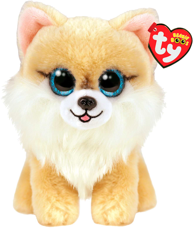 Мягкая игрушка глазастик TY Beanie Boos Собачка "HONEYCOMB" 15см (36571)