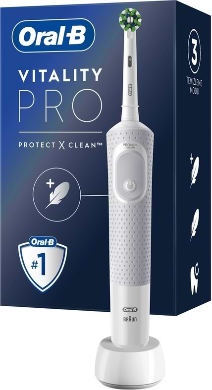 Фото - Зубна щітка електрична Oral-B Braun Vitality D103.413.3 Protect x clean типу 3708 White
