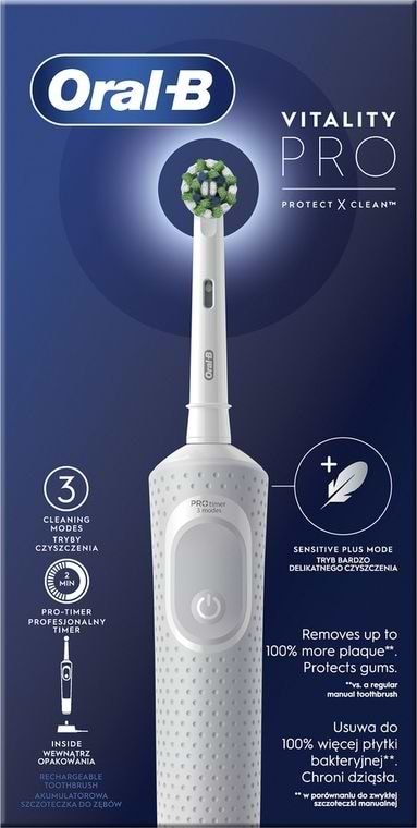 Фото - Зубна щітка електрична Oral-B Braun Vitality D103.413.3 Protect x clean типу 3708 White