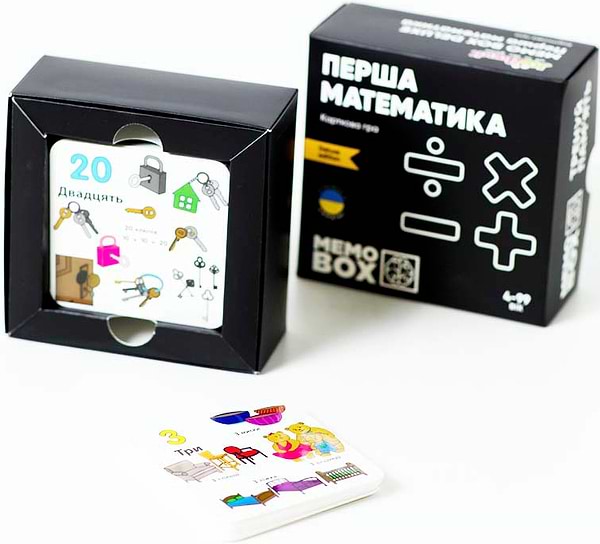 Фото - Настільна гра (5-7 років) JoyBand-Bontoy MemoBox Delux Перша математика (MBD101)