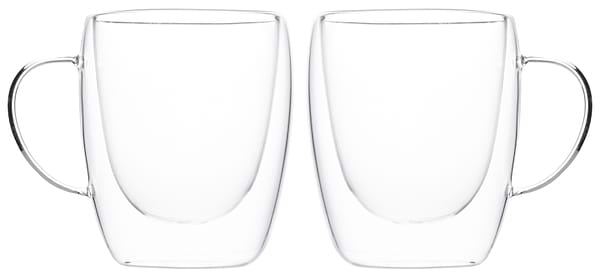 Фото - Уценка - Набор чашек с двойными стенками Ardesto 300 мл 2 шт. (AR2630GHP)