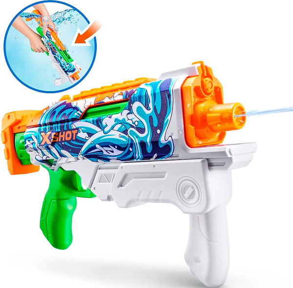 Фото - Водяной бластер ZURU X-Shot FastFIillSins Hyperload Waves (11854A)