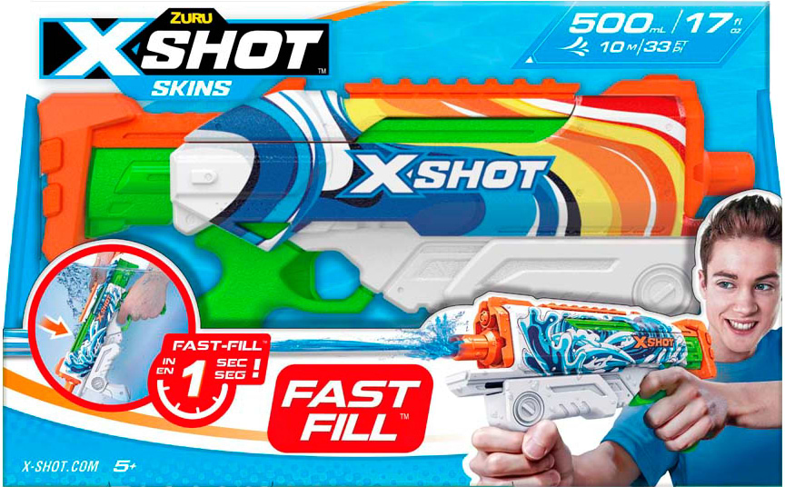 Водяной бластер ZURU X-Shot Fast FIill Sins Hyperload Malibu (11854B)