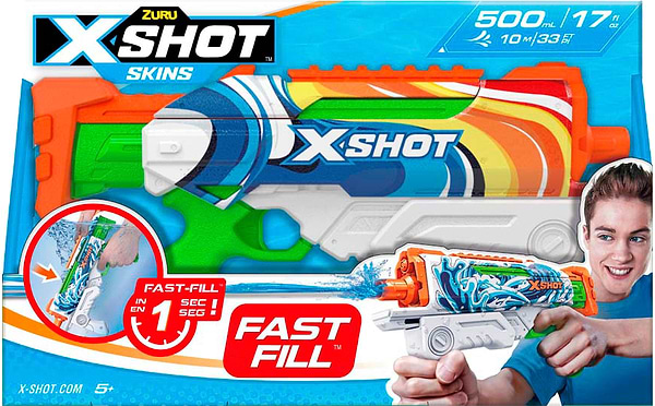 Фото - Водяной бластер ZURU X-Shot Fast FIill Sins Hyperload Malibu (11854B)
