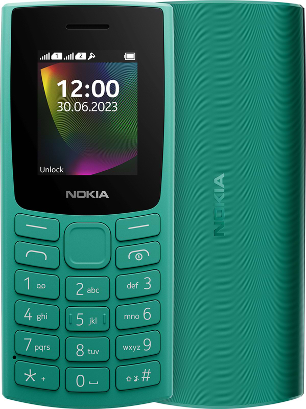 Мобильный телефон Nokia 106 DS 2023 Emerald Green - Фото 1