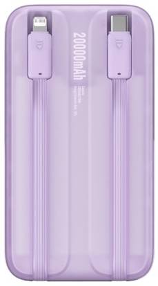 Фото - Батарея мобільна Baseus Comet Series 20000mAh 22,5W PD,QC USB-C,USB-A, with Cable Lightning/USB-C Purple (PPMD020105)