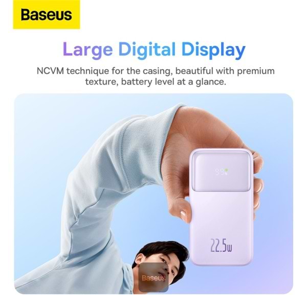 Фото - Батарея мобільна Baseus Comet Series 20000mAh 22,5W PD,QC USB-C,USB-A, with Cable Lightning/USB-C Purple (PPMD020105)