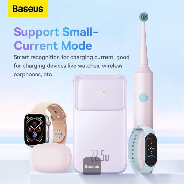 Фото - Батарея мобільна Baseus Comet Series 20000mAh 22,5W PD,QC USB-C,USB-A, with Cable Lightning/USB-C Purple (PPMD020105)