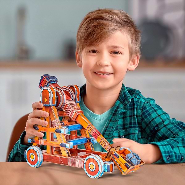 Фото - 3D пазли Cubic Fun STEM "КАТАПУЛЬТА" (DS1086h)