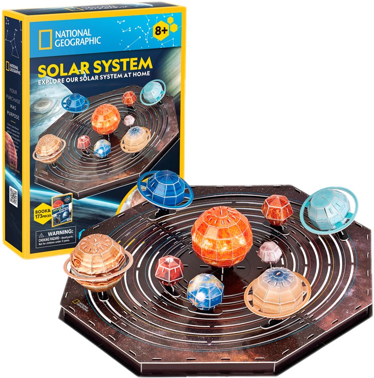 3D пазлы Cubic Fun STEM "СОЛНЕЧНАЯ СИСТЕМА" (DS1087h)