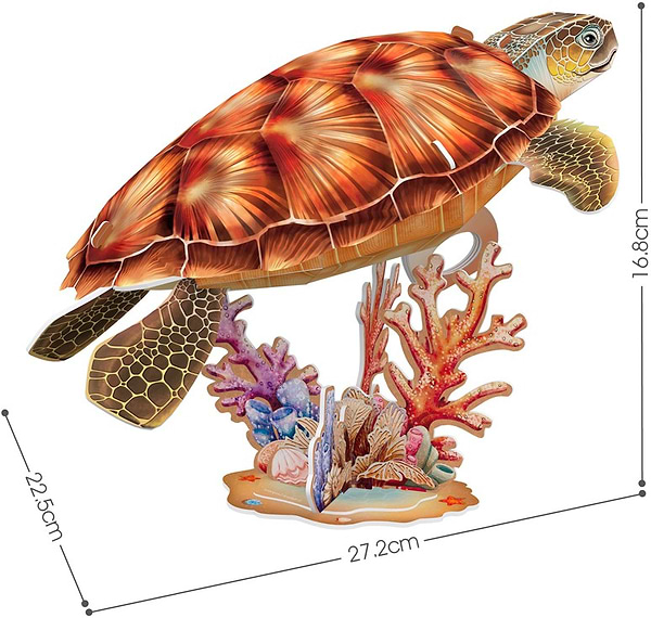 Фото - 3D пазлы Cubic Fun Исчезающие животные "Морская черепаха" (DS1080h)