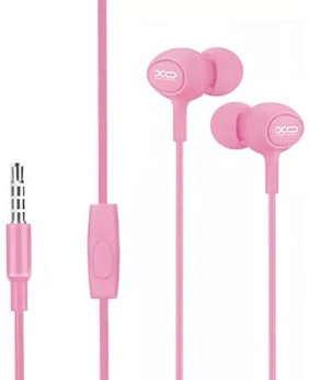 Навушники вкладиші дротові XO S6 3.5mm, pink (XO-S6-Pink)