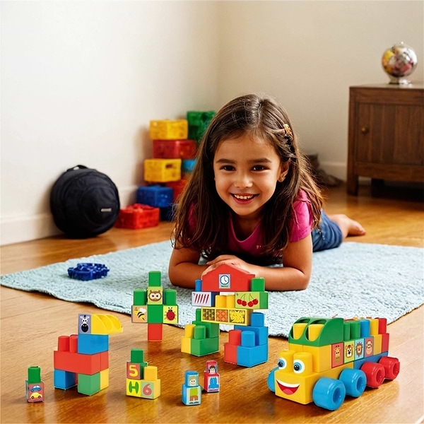 Фото - Пластиковый конструктор для малышей Wader Большой 70 эл. (41582)