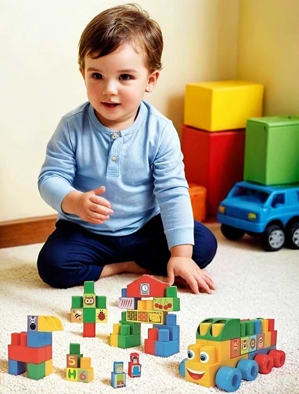 Фото - Пластиковый конструктор для малышей Wader Супер большой 140 эл. (41583)